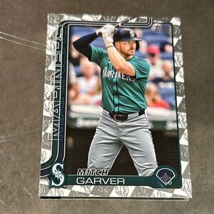 Topps Mariners Card with Teal and Black Uniform